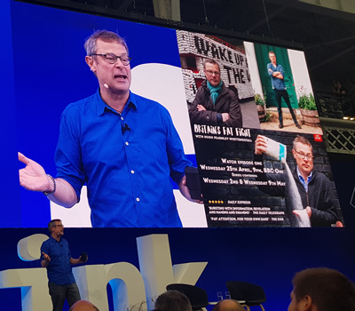 Hugh Fearnley-Whittingstall, one of the speakers at IBM ThinkLondon 2019